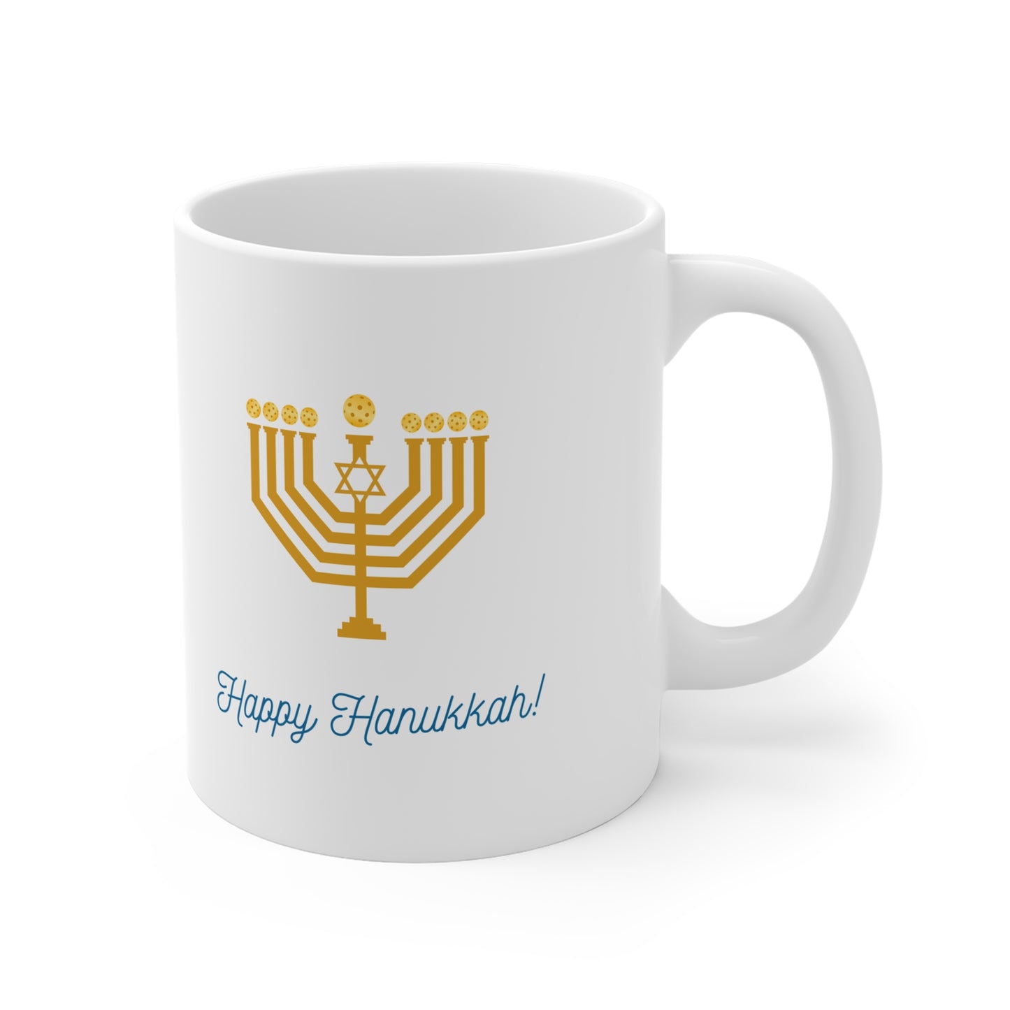 Happy Pickleball Hanukkah Mug