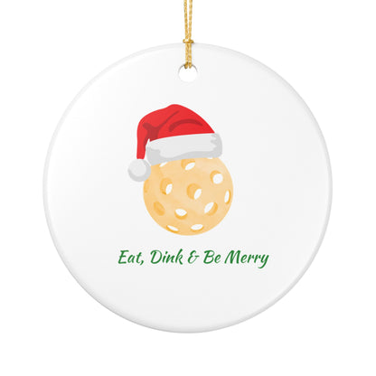Eat, Dink, Be Merry Christmas Ornament