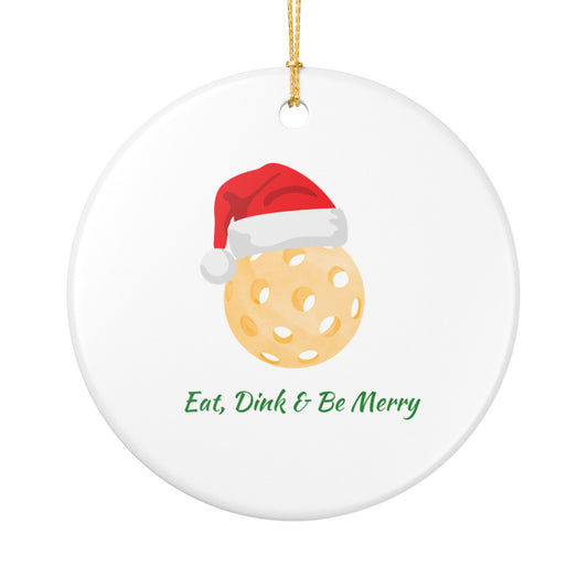 Eat, Dink, Be Merry Christmas Ornament