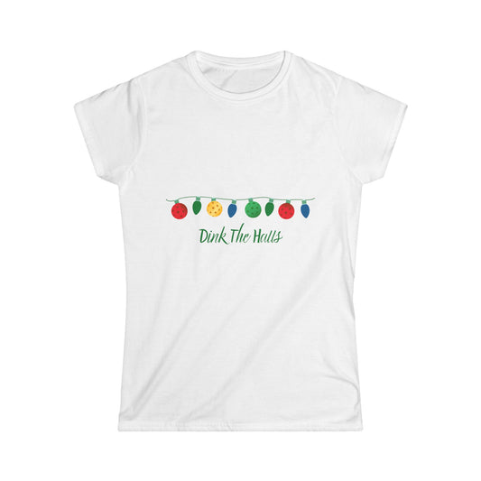 Women's Merry Dink-mas Pickleball Tee