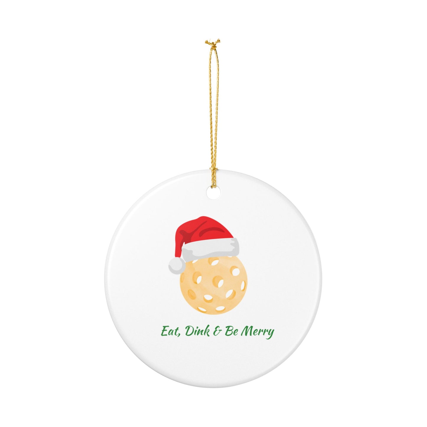 Eat, Dink, Be Merry Christmas Ornament